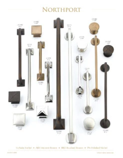 Schaub And Company Northport 5" Center To Center Transitional Handle Cabinet Pulls - 25 Pack Brushed Bronze 13 Schaub And Company Northport 5" Center To Center Transitional Handle Cabinet Pulls - 25 Pack Brushed Bronze -Cabinet Hardware Store northport 2