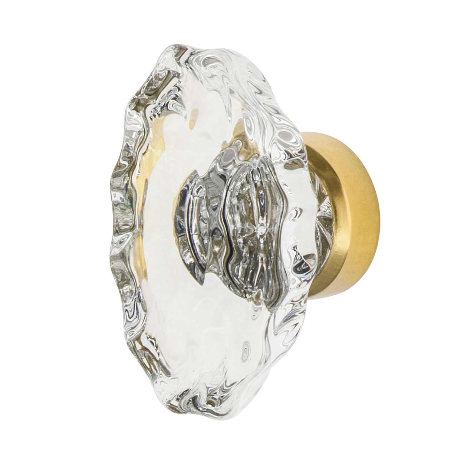 Nostalgic Warehouse Chateau Vintage 1-1/8" Fluted Crystal Cabinet Knob Polished Brass 10 Nostalgic Warehouse Chateau Vintage 1-1/8" Fluted Crystal Cabinet Knob Polished Brass - Image 8