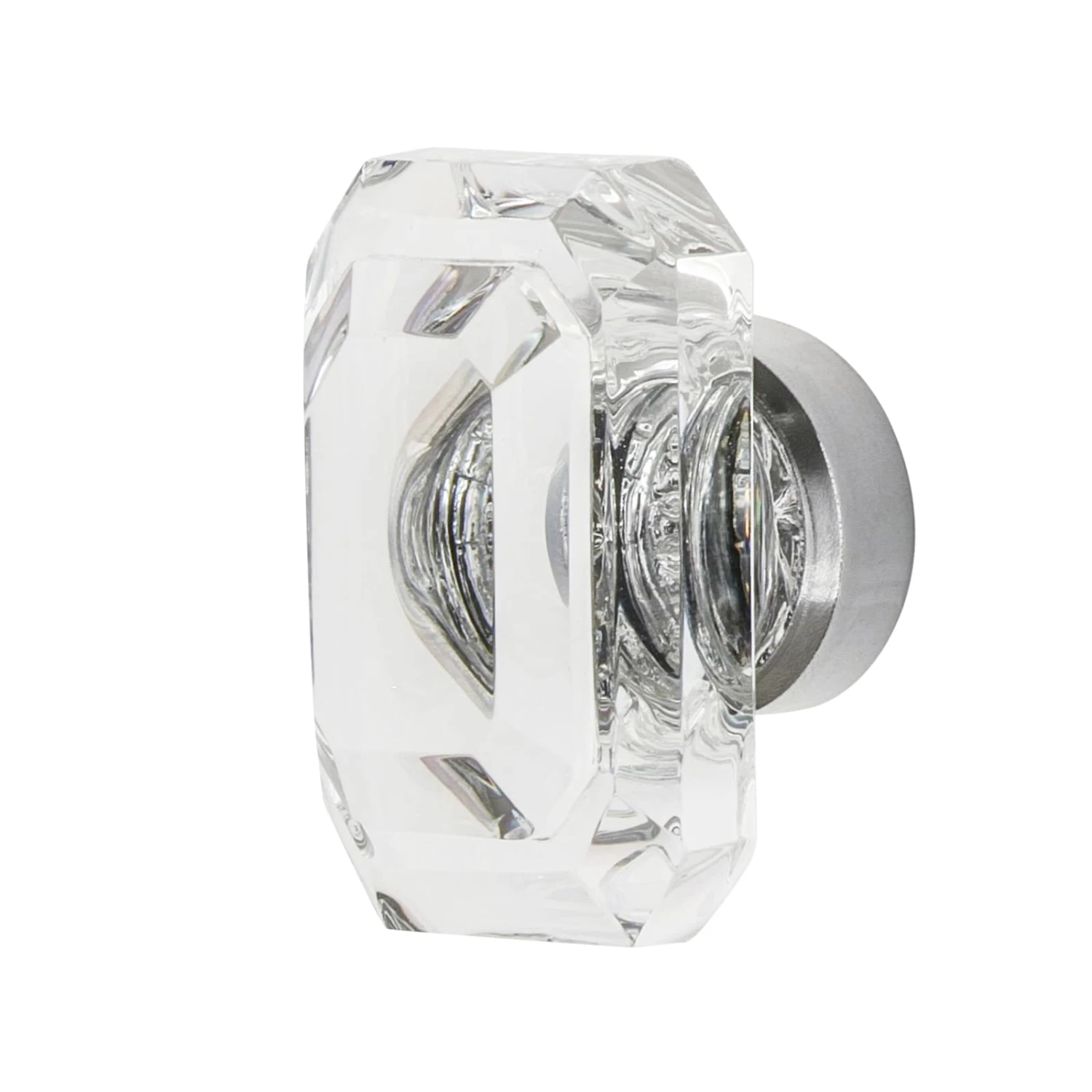 Nostalgic Warehouse Vintage Glam Baguette 1-9/16" Rectangular Faceted Crystal Cabinet Knob Bright Chrome 3 Nostalgic Warehouse Vintage Glam Baguette 1-9/16" Rectangular Faceted Crystal Cabinet Knob Bright Chrome