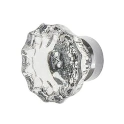 Nostalgic Warehouse Crystal 1-3/8 Inch Mushroom Cabinet Knob Satin Nickel -Cabinet Hardware Store nostalgic warehouse 755388 5687067