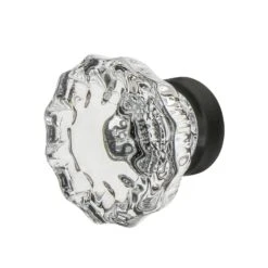 Nostalgic Warehouse Crystal 1-3/8 Inch Mushroom Cabinet Knob Satin Nickel -Cabinet Hardware Store nostalgic warehouse 755392 5687067