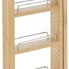 Rev-A-Shelf 432 Series 3 Inch Pull Out Cabinet Filler With Adjustable Shelves For 36 Inch High Wall Cabinets Natural -Cabinet Hardware Store rev a shelf 432 wf36 3c 531885