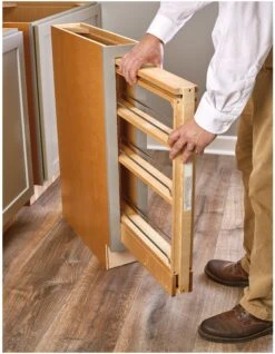 Rev-A-Shelf 438 Series 6 Inch Pull Out Cabinet Organizer With Adjustable Shelves N/A -Cabinet Hardware Store rev a shelf 438 bc 6c alternate image 242