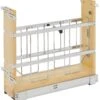 Rev-A-Shelf 447 Series 5 Inch Pull Out Tray Organizer With Soft Close Natural -Cabinet Hardware Store rev a shelf 447 bcsc 5c 531885