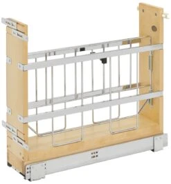 Rev-A-Shelf 447 Series 5 Inch Pull Out Tray Organizer With Soft Close Natural