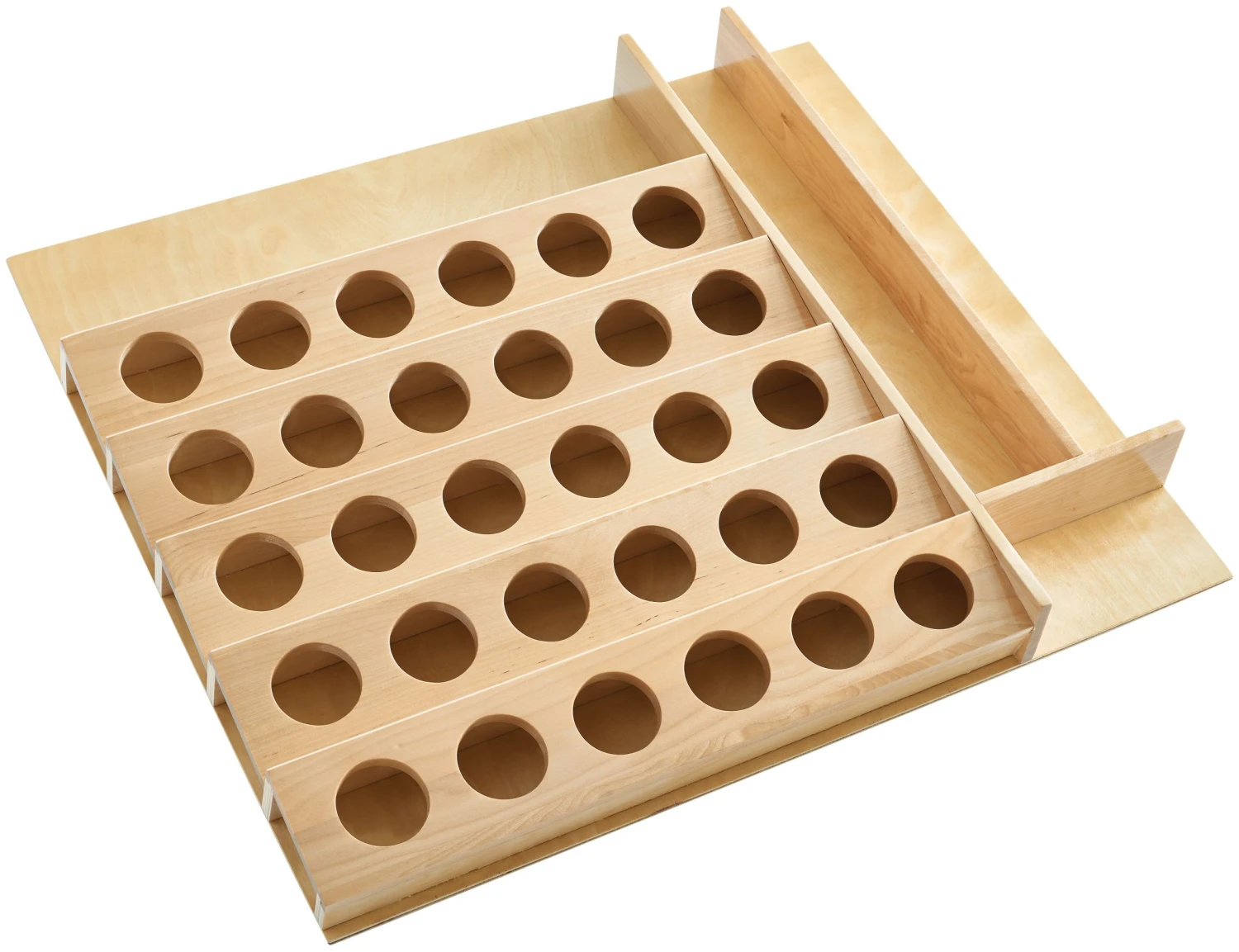 Rev-A-Shelf 4CDI Series Trimmable K-Cup Coffee/Tea Organizer Insert For 22 Inch Drawers Natural Maple 3 Rev-A-Shelf 4CDI Series Trimmable K-Cup Coffee/Tea Organizer Insert For 22 Inch Drawers Natural Maple