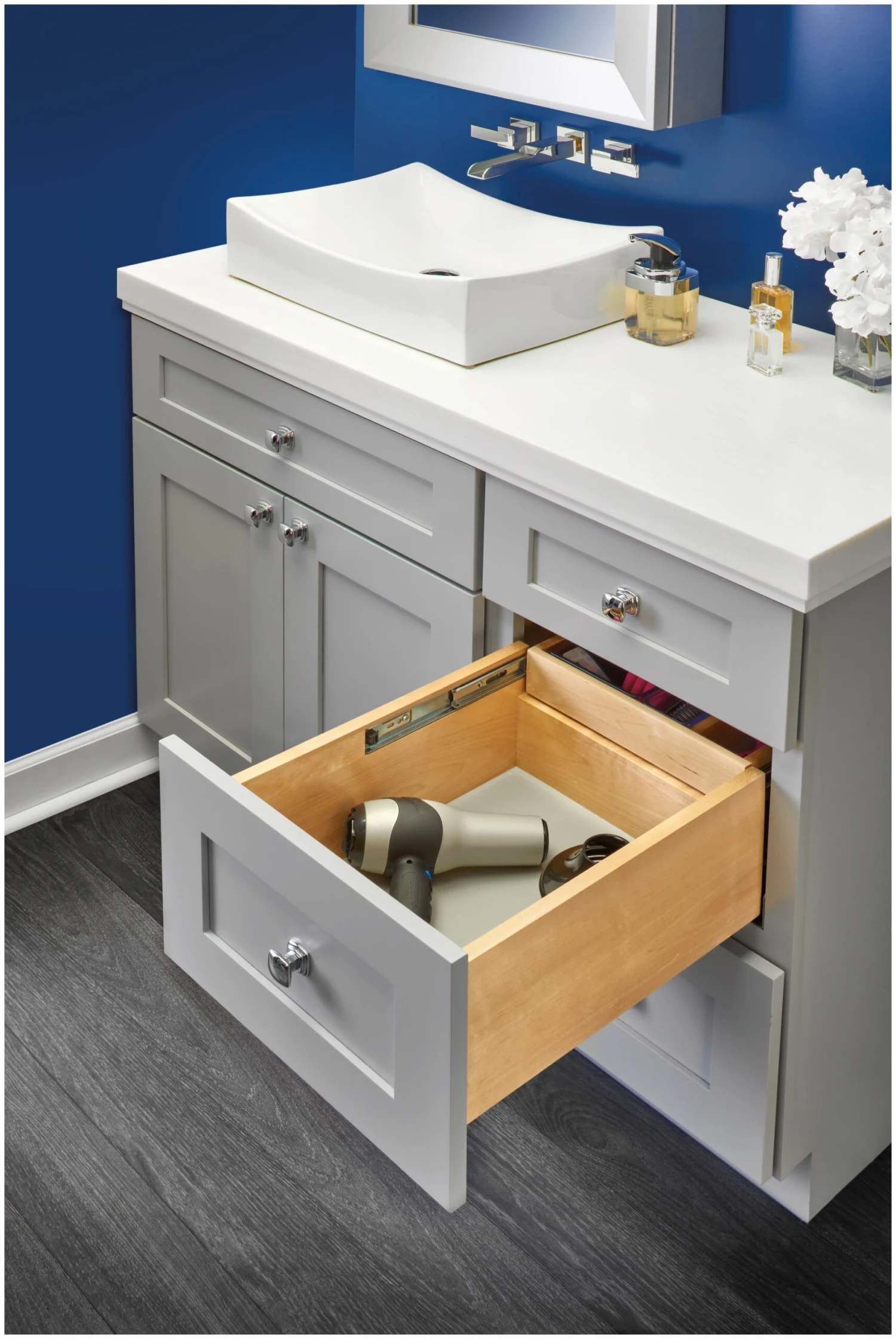 Rev-A-Shelf Pull Out Cabinet Organizer With Extra Half Tier Compartment For 9 Inch Cabinets Natural 5 Rev-A-Shelf Pull Out Cabinet Organizer With Extra Half Tier Compartment For 9 Inch Cabinets Natural - Image 3