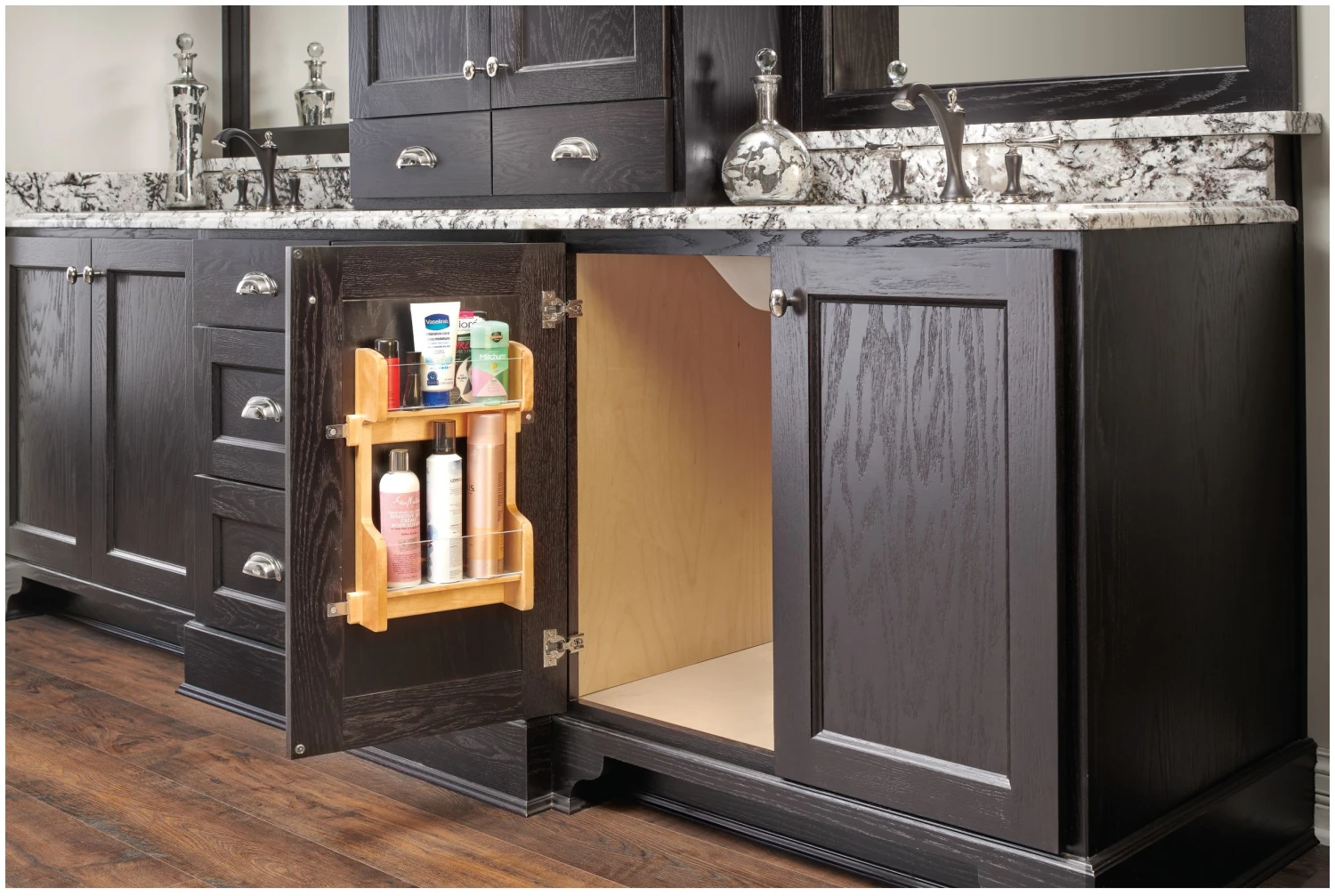 Rev-A-Shelf 4VR Series 14-1/4 Inch Cabinet Door Organizer Natural Maple 4 Rev-A-Shelf 4VR Series 14-1/4 Inch Cabinet Door Organizer Natural Maple - Image 2