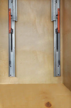 Rev-A-Shelf 4WCSC Bottom Mount Double Bin Trash Can With Soft Close - 35 Quart Capacity Natural -Cabinet Hardware Store rev a shelf 4wcsc 1835dm 2 slides 100