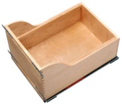 Rev-A-Shelf 4WCSC Bottom Mount Double Bin Trash Can With Soft Close - 35 Quart Capacity Natural -Cabinet Hardware Store rev a shelf 4wcsc 1835dm 2 unit 99