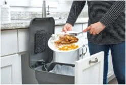 Rev-A-Shelf 4WCSC Series Bottom Mount Single Bin Trash Can - 24 Quart Capacity White -Cabinet Hardware Store rev a shelf 4wcsc ck 1 alternate image 115