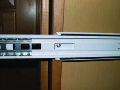 Rev-A-Shelf 4WCTM Top Mount Double Bin Trash Can For Frameless Cabinets - 27 Quart Capacity White -Cabinet Hardware Store rev a shelf 4wctm 15dm2 343 fl 4wctm side 346