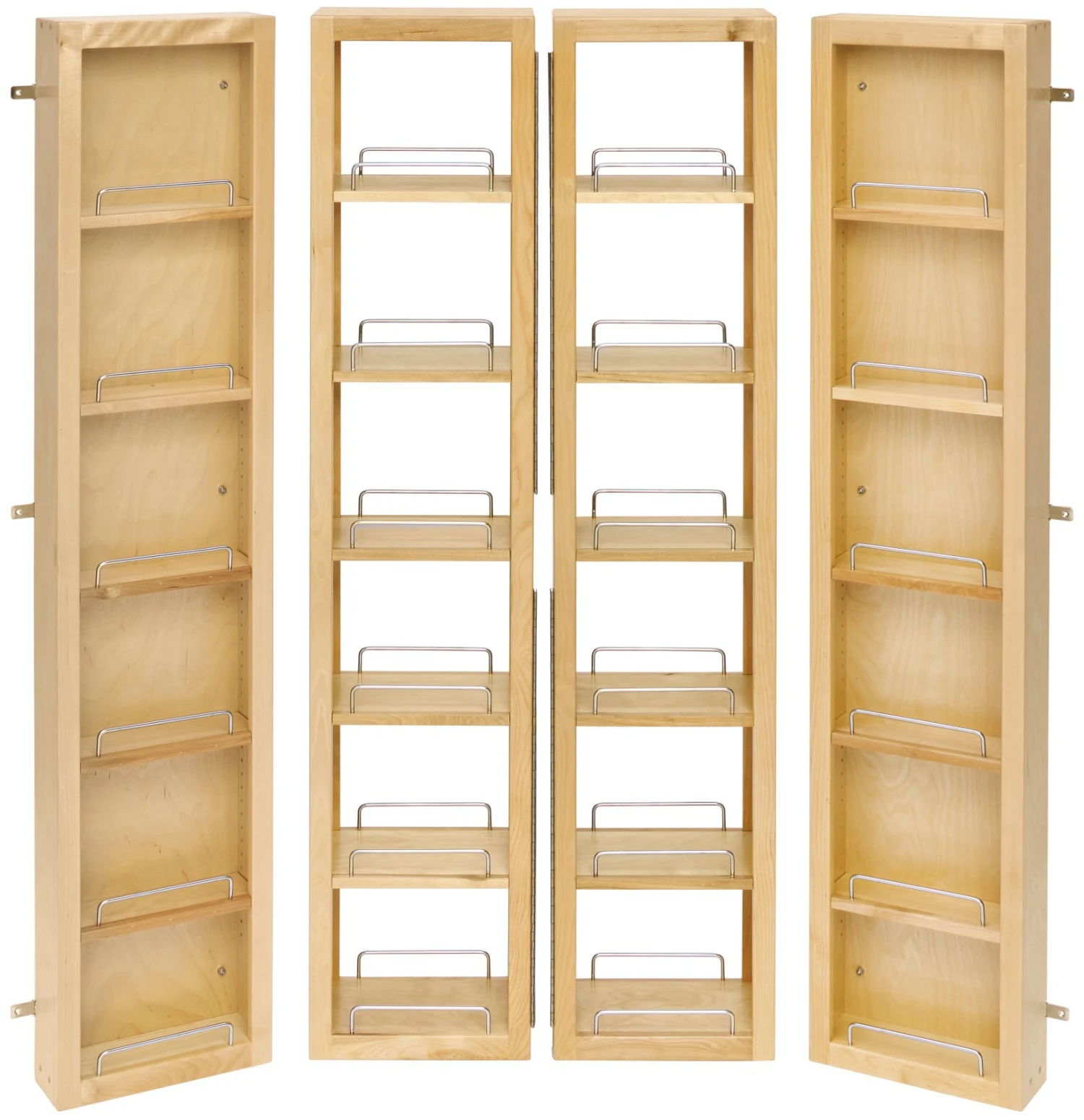 Rev-A-Shelf 4WP Series 57 Inch Swing Out Full Pantry Cabinet Organizer Kit Natural 3 Rev-A-Shelf 4WP Series 57 Inch Swing Out Full Pantry Cabinet Organizer Kit Natural
