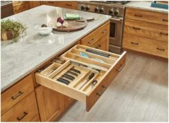 Rev-A-Shelf 4WTCD Series 34" Base Cabinet Two-Tier Replacement Cutlery Drawer Natural Maple -Cabinet Hardware Store rev a shelf 4wtcd 876hfl 1 alternate image 114