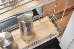 Rev-A-Shelf 5322 Series 7 Inch Pull Out Two-Tier Cabinet Organizer With Soft Close Onion Gray -Cabinet Hardware Store rev a shelf 5322 bcsc 6 alternate image 1020