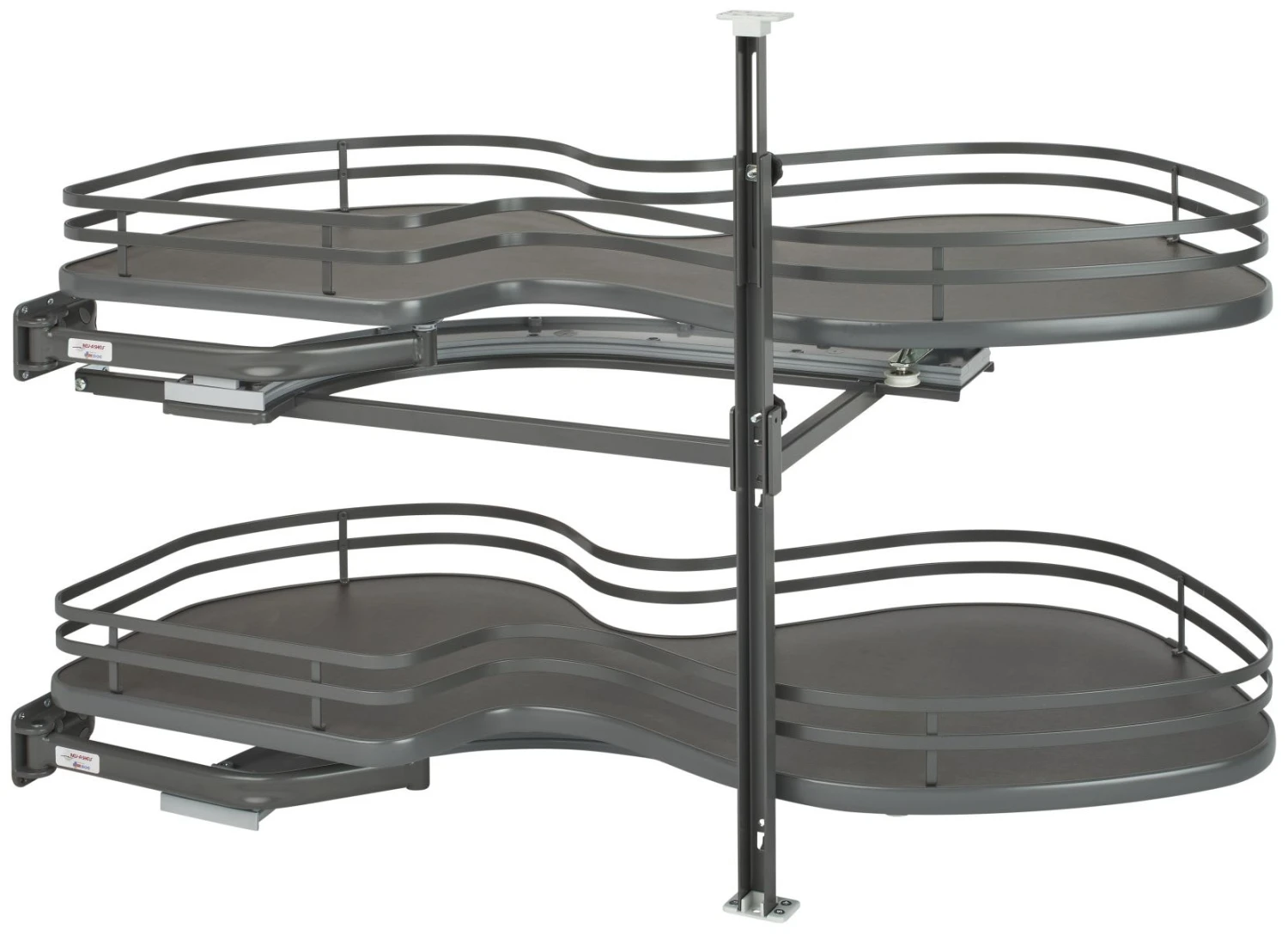 Rev-A-Shelf 5372 Series Left Handed Pull Out 2 Tier Blind Corner Kitchen Cabinet Organizer For 18 Inch Cabinet Opening Maple 12 Rev-A-Shelf 5372 Series Left Handed Pull Out 2 Tier Blind Corner Kitchen Cabinet Organizer For 18 Inch Cabinet Opening Maple - Image 10