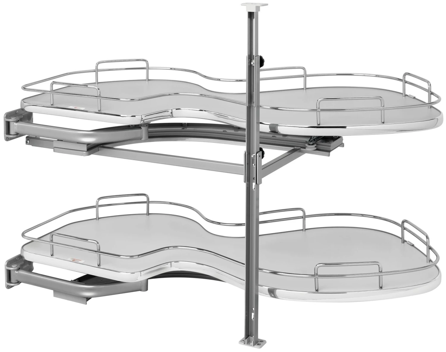 Rev-A-Shelf 5372 Series Left Handed Pull Out 2 Tier Blind Corner Kitchen Cabinet Organizer For 18 Inch Cabinet Opening Maple 11 Rev-A-Shelf 5372 Series Left Handed Pull Out 2 Tier Blind Corner Kitchen Cabinet Organizer For 18 Inch Cabinet Opening Maple - Image 9