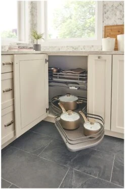 Rev-A-Shelf 5372 Series Left Handed Pull Out 2 Tier Blind Corner Kitchen Cabinet Organizer For 18 Inch Cabinet Opening Maple 15 Rev-A-Shelf 5372 Series Left Handed Pull Out 2 Tier Blind Corner Kitchen Cabinet Organizer For 18 Inch Cabinet Opening Maple -Cabinet Hardware Store rev a shelf 5372 18 l alternate image 1168