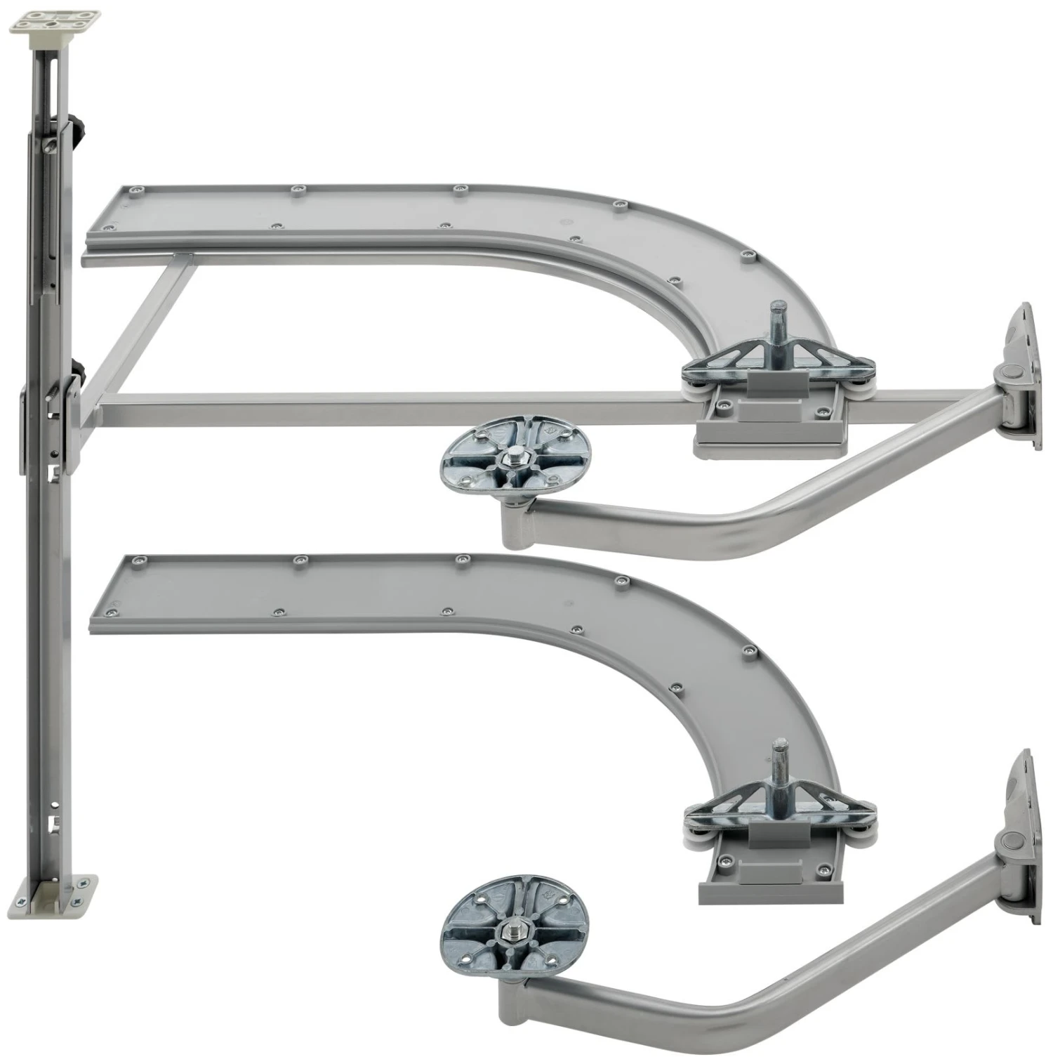 Rev-A-Shelf 5372 Series Left Handed Pull Out 2 Tier Blind Corner Kitchen Cabinet Organizer For 18 Inch Cabinet Opening Maple 8 Rev-A-Shelf 5372 Series Left Handed Pull Out 2 Tier Blind Corner Kitchen Cabinet Organizer For 18 Inch Cabinet Opening Maple - Image 6