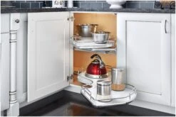 Rev-A-Shelf 5372 Series Right Handed Pull Out 2 Tier Blind Corner Kitchen Cabinet Organizer For 21 Inch Cabinet Opening Maple -Cabinet Hardware Store rev a shelf 5372 21 r alternate image 1191