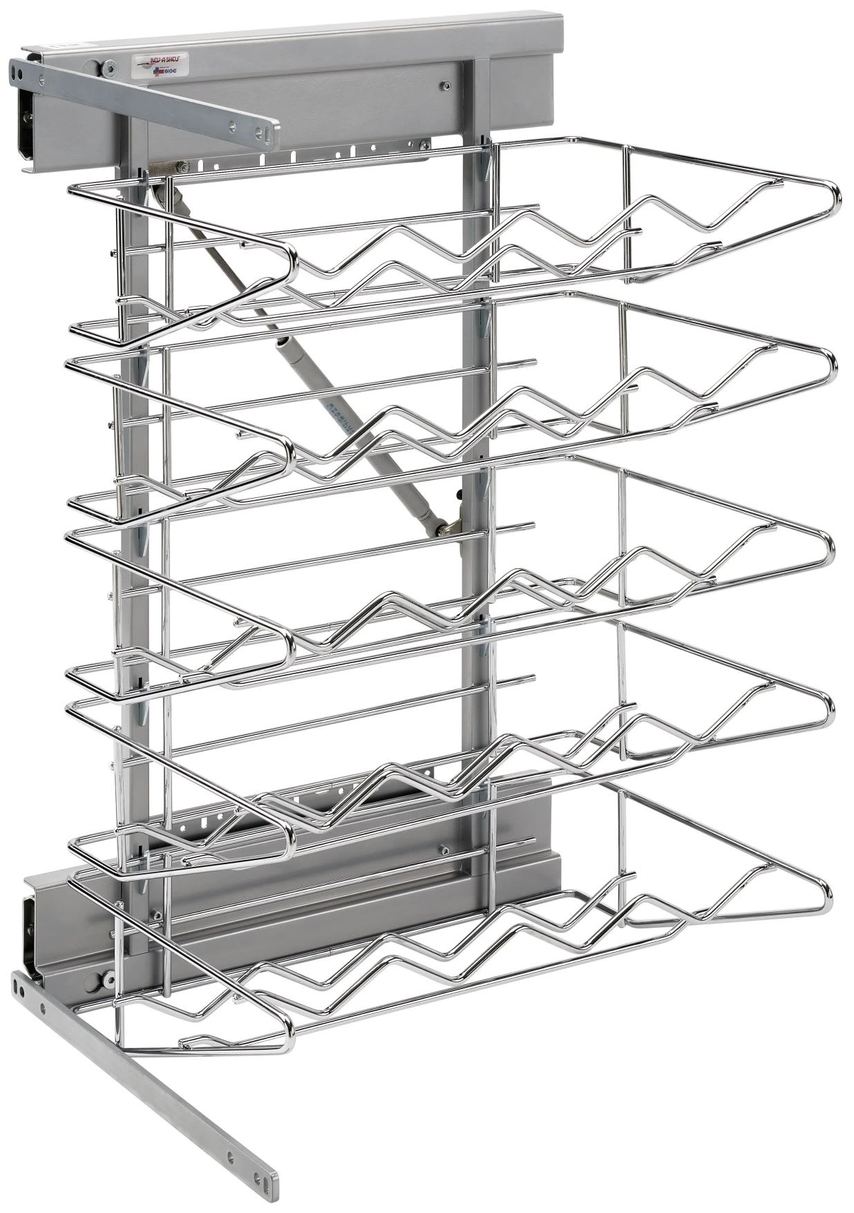 Rev-A-Shelf 5375 Series 14 Inch Pull Out Wine Rack Organizer With 20 Bottle Capacity Chrome 3 Rev-A-Shelf 5375 Series 14 Inch Pull Out Wine Rack Organizer With 20 Bottle Capacity Chrome