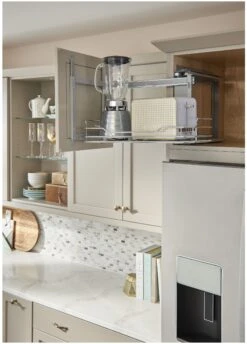 Rev-A-Shelf 15 Inch Swing Out Upper Cabinet Shelf Chrome 7 Rev-A-Shelf 15 Inch Swing Out Upper Cabinet Shelf Chrome -Cabinet Hardware Store rev a shelf 5708 15 alternate image 1306