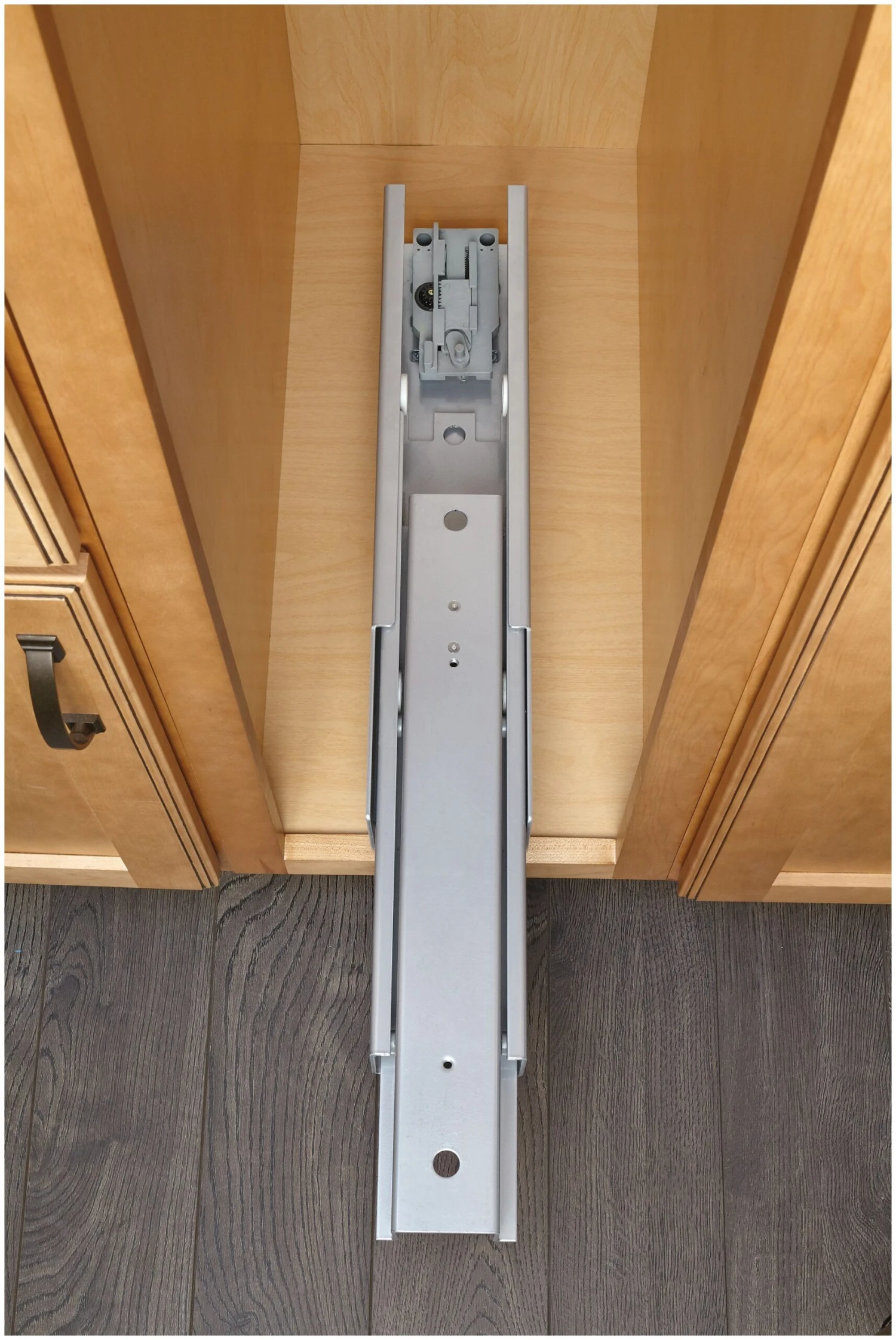 Rev-A-Shelf 5700 Series 74-81 Inch Adjustable Height Pull Out 6 Tier Cabinet Organizer With Adjustable Shelves And Soft Close For 14-1/2 Inch Cabinets Chrome 7 Rev-A-Shelf 5700 Series 74-81 Inch Adjustable Height Pull Out 6 Tier Cabinet Organizer With Adjustable Shelves And Soft Close For 14-1/2 Inch Cabinets Chrome - Image 5