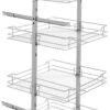 Rev-A-Shelf 5700 Series 74-81 Inch Adjustable Height Pull Out 6 Tier Cabinet Organizer With Adjustable Shelves And Soft Close For 20-1/2 Inch Cabinets Chrome 2 Rev-A-Shelf 5700 Series 74-81 Inch Adjustable Height Pull Out 6 Tier Cabinet Organizer With Adjustable Shelves And Soft Close For 20-1/2 Inch Cabinets Chrome -Cabinet Hardware Store rev a shelf 5773 20 cr 1 531885