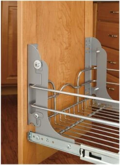 Rev-A-Shelf 5WB Series 14-1/2 Inch Pull Out 2 Tier Cabinet Organizer Basket For 22-1/4 Inch Deep Cabinets Chrome 7 Rev-A-Shelf 5WB Series 14-1/2 Inch Pull Out 2 Tier Cabinet Organizer Basket For 22-1/4 Inch Deep Cabinets Chrome -Cabinet Hardware Store rev a shelf 5wb2 1522 alternate image 1496