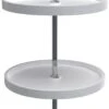 Rev-A-Shelf RAS Polymer 20 Inch Full Circle 3 Shelf Lazy Susan Set With Adjustable 38-46 Inch Shaft White 1 Rev-A-Shelf RAS Polymer 20 Inch Full Circle 3 Shelf Lazy Susan Set With Adjustable 38-46 Inch Shaft White -Cabinet Hardware Store rev a shelf 6013 20 11 526 531885