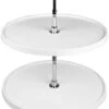Rev-A-Shelf RAS Polymer 16 Inch Full Circle 2 Shelf Lazy Susan Set With Adjustable 26-32 Inch Shaft White 1 Rev-A-Shelf RAS Polymer 16 Inch Full Circle 2 Shelf Lazy Susan Set With Adjustable 26-32 Inch Shaft White -Cabinet Hardware Store rev a shelf 6072 16 11 52 531885
