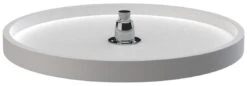 Rev-A-Shelf RAS Polymer 20 Inch Full Circle Single Lazy Susan Shelf With Bottom Mount Hardware White