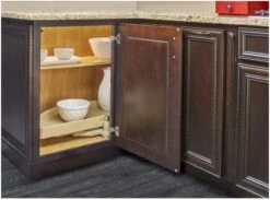 Rev-A-Shelf RAS Polymer 31 Inch Half Moon Shaped Pivoting Single Lazy Susan Shelf With Pivot And Slide Hardware Almond 14 Rev-A-Shelf RAS Polymer 31 Inch Half Moon Shaped Pivoting Single Lazy Susan Shelf With Pivot And Slide Hardware Almond -Cabinet Hardware Store rev a shelf 6881 31 52 alternate image 1636