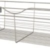 Rev-A-Shelf CB Series 30 X 16 Inch Pull Out Cabinet Organizer Basket For 11-1/2 Inch High Cabinets Satin Nickel -Cabinet Hardware Store rev a shelf cb 301611sn 1 531885