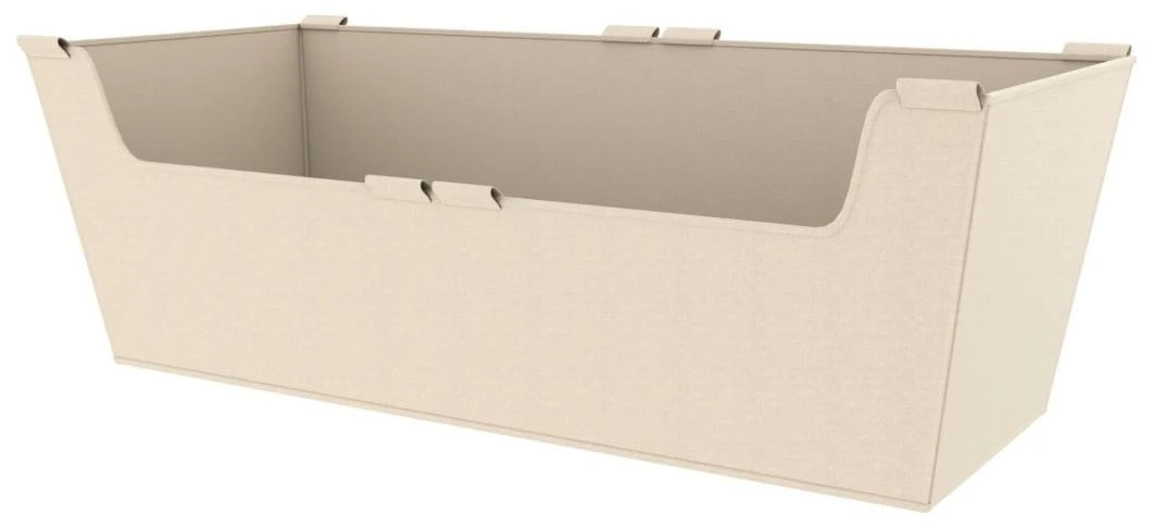 Rev-A-Shelf Sidelines 30" Wide X 10" High Cloth Basket Liner Tan 3 Rev-A-Shelf Sidelines 30" Wide X 10" High Cloth Basket Liner Tan