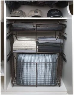 Rev-A-Shelf Sidelines 18" Wide X 10" High Pull Out Basket Satin Nickel -Cabinet Hardware Store rev a shelf cbsl 181410 1 alternate image 47