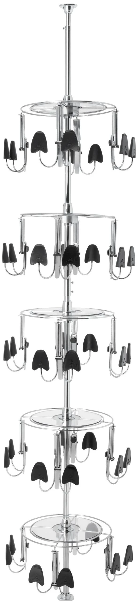 Rev-A-Shelf CLSZ Series 5 Shelf Men's Lazy Shoe-Zen With Shaft Chrome 3 Rev-A-Shelf CLSZ Series 5 Shelf Men's Lazy Shoe-Zen With Shaft Chrome