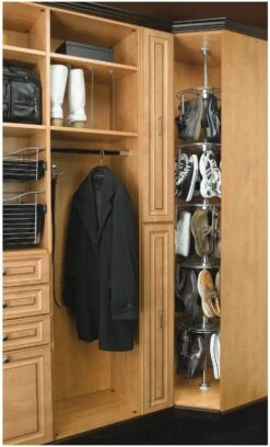 Rev-A-Shelf CLSZ Series 5 Shelf Men's Lazy Shoe-Zen With Shaft Chrome 6 Rev-A-Shelf CLSZ Series 5 Shelf Men's Lazy Shoe-Zen With Shaft Chrome -Cabinet Hardware Store rev a shelf clsz m5 96 1 alternate image 2119