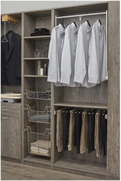 Rev-A-Shelf CPDR Series Adjustable 18 -48 Inch Pull-Down Closet Rod Satin Chrome -Cabinet Hardware Store rev a shelf cpdrsl 48 alternate image 300