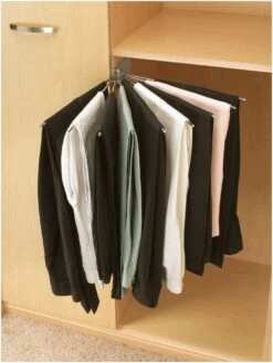 Rev-A-Shelf CPRF Series 16 Inch Wire Fan Pant Rack Satin Nickel -Cabinet Hardware Store rev a shelf cprf 16 2 alternate image 2144