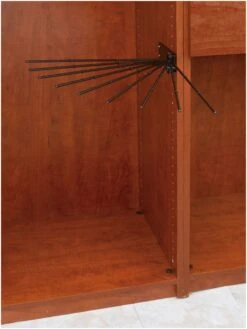 Rev-A-Shelf CPRF Series 16 Inch Wire Fan Pant Rack Satin Nickel -Cabinet Hardware Store rev a shelf cprf 16 2 alternate image 2145