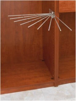 Rev-A-Shelf CPRF Series 16 Inch Wire Fan Pant Rack Satin Nickel -Cabinet Hardware Store rev a shelf cprf 16 2 alternate image 2148