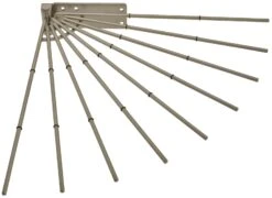 Rev-A-Shelf CPRF Series 16 Inch Wire Fan Pant Rack Satin Nickel