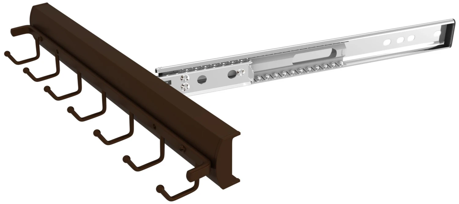 Rev-A-Shelf Sidelines 13-11/16 Inch Pull Out Belt Rack Satin Nickel 4 Rev-A-Shelf Sidelines 13-11/16 Inch Pull Out Belt Rack Satin Nickel - Image 2