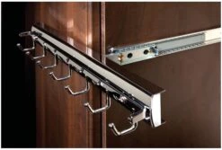 Rev-A-Shelf Sidelines 13-11/16 Inch Pull Out Belt Rack Satin Nickel 17 Rev-A-Shelf Sidelines 13-11/16 Inch Pull Out Belt Rack Satin Nickel -Cabinet Hardware Store rev a shelf cswbrsl 14 1 alternate image 141