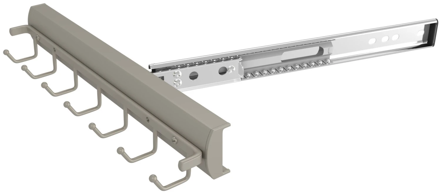 Rev-A-Shelf Sidelines 13-11/16 Inch Pull Out Belt Rack Satin Nickel 10 Rev-A-Shelf Sidelines 13-11/16 Inch Pull Out Belt Rack Satin Nickel - Image 8