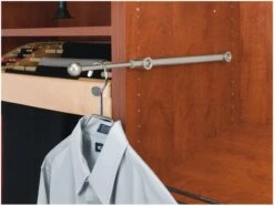 Rev-A-Shelf CVR Series 12 Inch Pull Out Designer Closet Valet Rod Chrome -Cabinet Hardware Store rev a shelf cvr 12 alternate image 2249