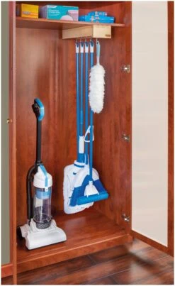 Rev-A-Shelf Glideware Pull Out 7 Hook Cabinet Organizer With Soft Close For 22 Inch Deep Cabinets Grey -Cabinet Hardware Store rev a shelf gld w22 b 7 alternate image 2305