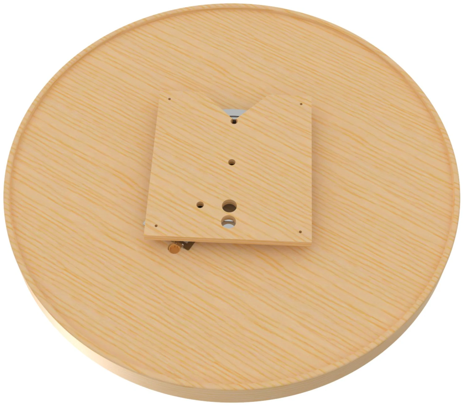 Rev-A-Shelf Lazy Daisy Natural Wood 32 Inch Full Circle Undrilled Lazy Susan Shelf With Bottom Mount Hardware 4 Rev-A-Shelf Lazy Daisy Natural Wood 32 Inch Full Circle Undrilled Lazy Susan Shelf With Bottom Mount Hardware - Image 2