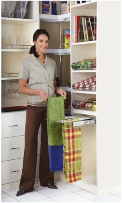 Rev-A-Shelf PSC Series 30 Inch Pull Out Pant Rack Chrome 11 Rev-A-Shelf PSC Series 30 Inch Pull Out Pant Rack Chrome -Cabinet Hardware Store rev a shelf psc 3014 alternate image 2612